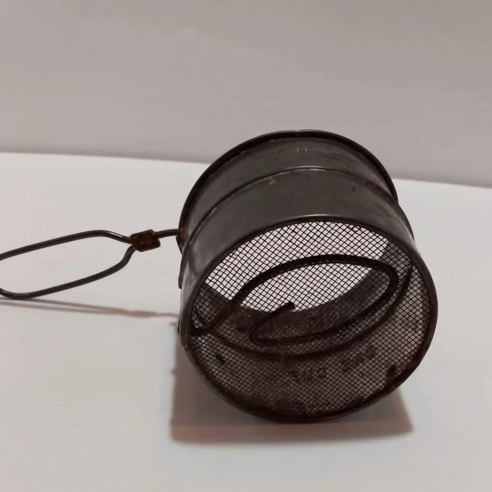 Antique Metal 2 Cup Sifter